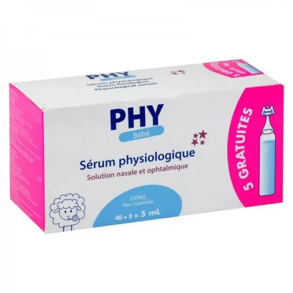 Phy Serum Physiologique 5ml B 40 Gilbert